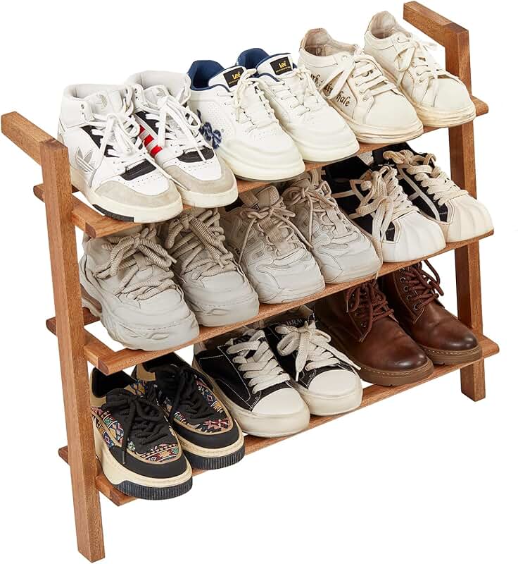 3-Tier Shoe Storage Cabinet for Entryway and Hallway