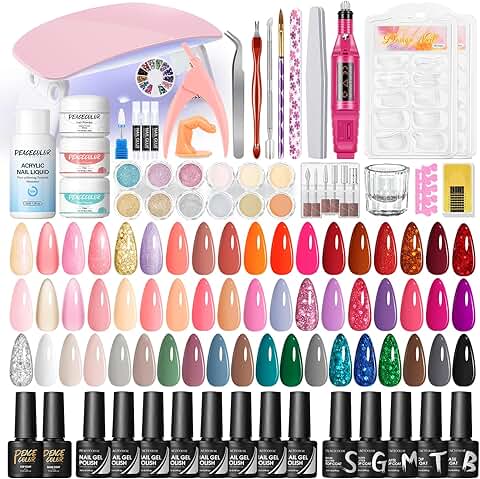 60-Piece Gel Nail Polish Set with Drill