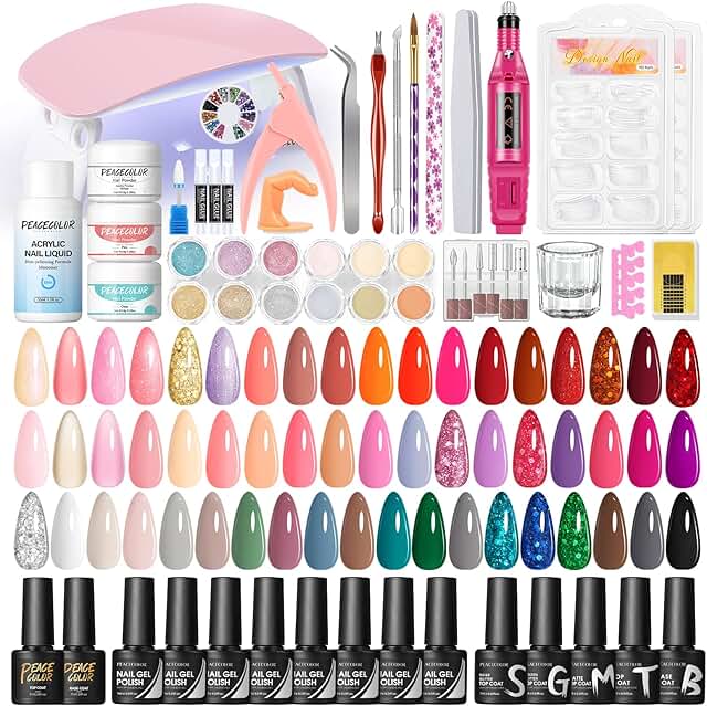 60-Piece Gel Nail Polish Set with Drill