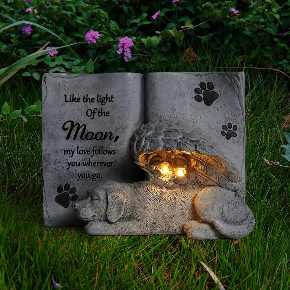 Dog Memorial Stone for Garden or Yard