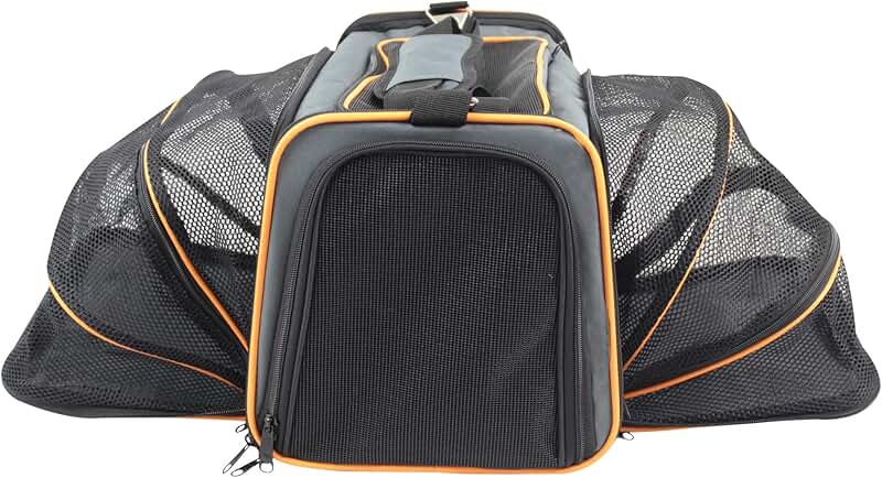 Expandable soft pet carrier, airline approved, multiple sizes