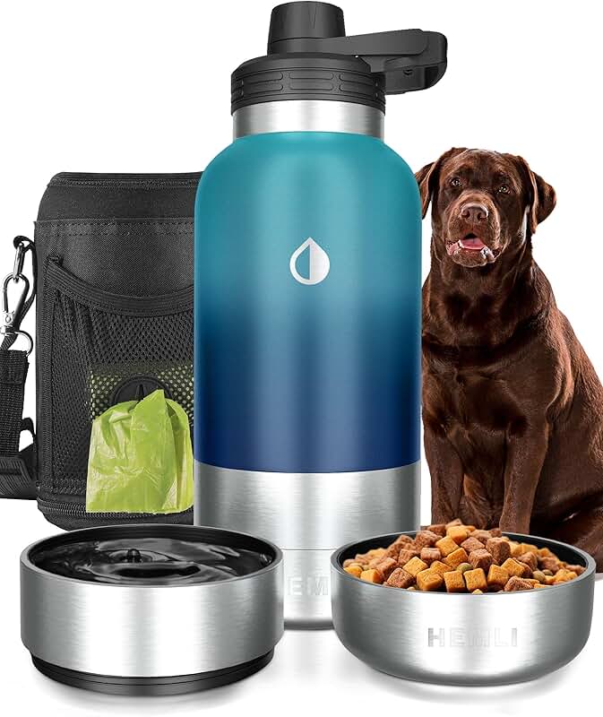 Insulated Travel Water Bottle for Dogs (32 oz)