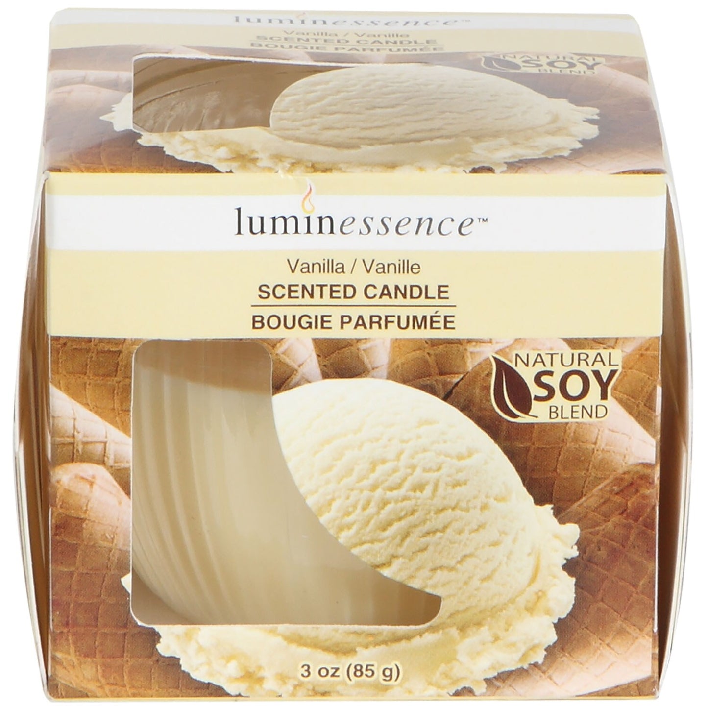 Luminessence Vanilla Scented Soy Candles, 3 oz. (Pack of 12)