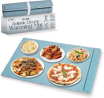 Portable 350W Electric Food Warming Mat with Auto Shut-Off