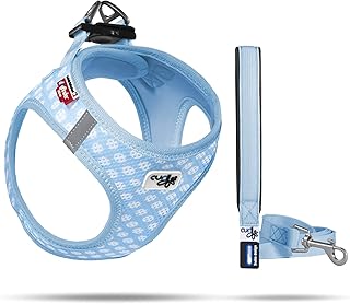 Sky Blue Air Mesh Vest with Leash, 3XS
