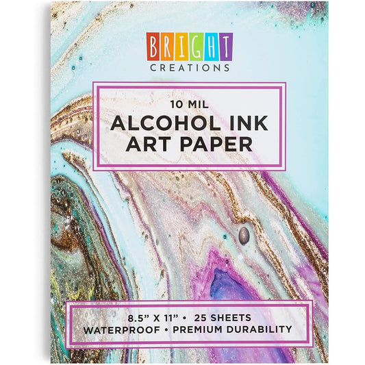 Alcohol Ink Art Paper 8.5 x 11 Inches 25 Sheets