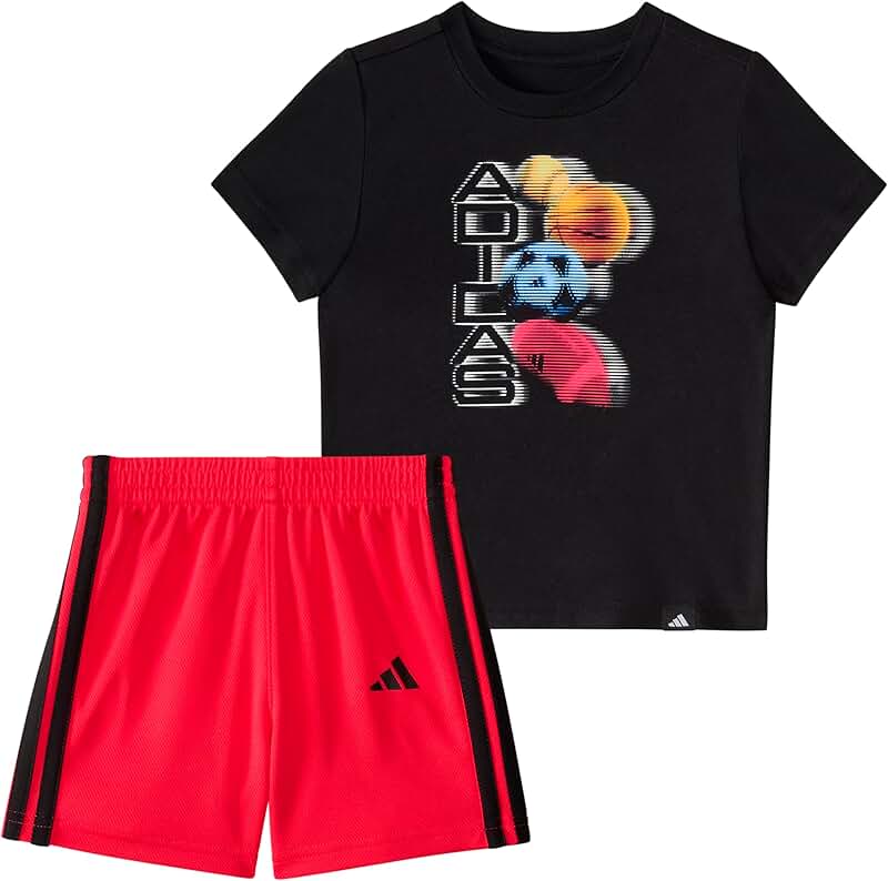 Baby Boys' Short Sleeve Cotton Tee and Shorts Set
