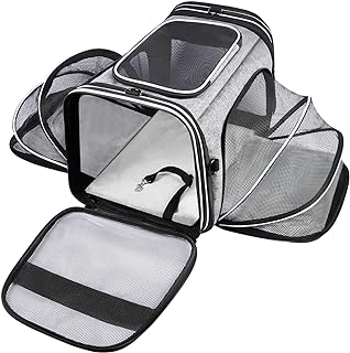 Large Soft Sided Pet Carrier with Expandable Sides
