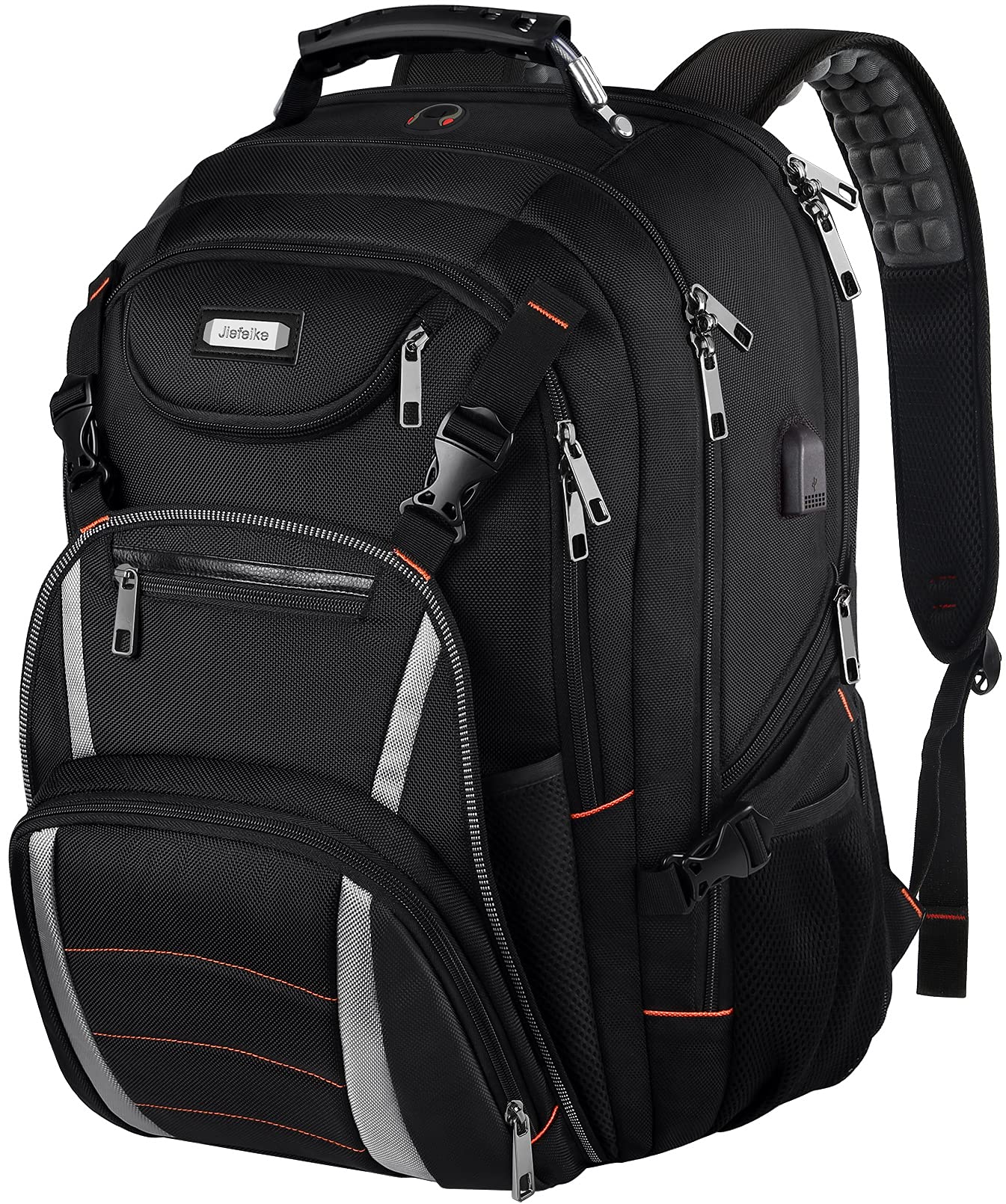 Travel Laptop Backpack, Extra Large Bookbag for Men Women,Basketball Backpack with USB Charging Port RFID Anti Theft TSA Approved,School College Student Water-Resistant Fits 17 Inch Computer Notebook