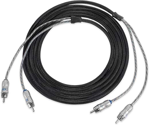 13.12 ft Oxygen-Free Copper Car Audio RCA Cable