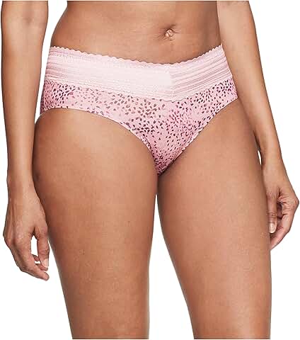 Women's Comfortable Lace Microfiber Hipster with No Pinching