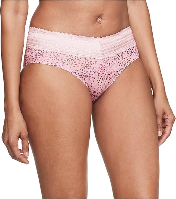 Women's Comfortable Lace Microfiber Hipster with No Pinching