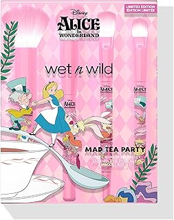 Mad Tea Party 4-Piece Makeup Brush Set from Alice in Wonderland