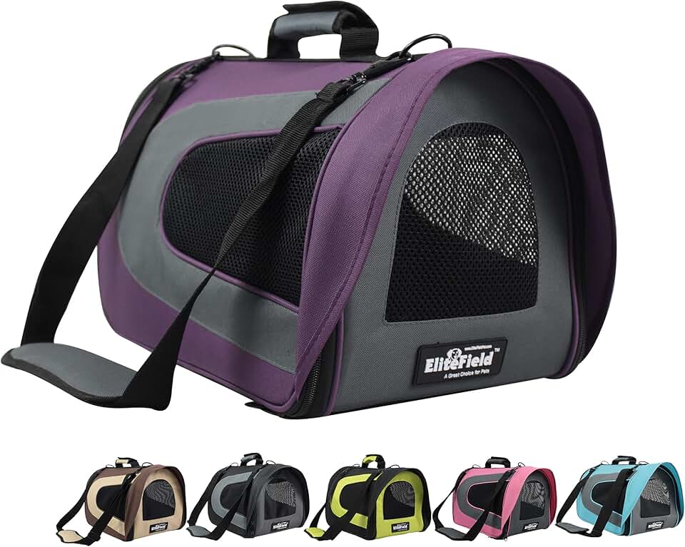 Deluxe Soft Pet Carrier with Warranty and Sizes