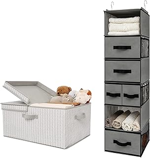 Granny Says Blanket Basket and Hanging Closet Organizer