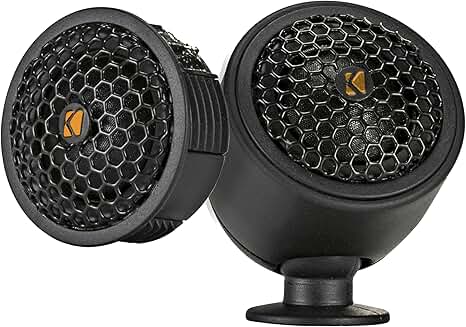 Pair of 0.75-inch tweeters with crossovers and swivel mounts
