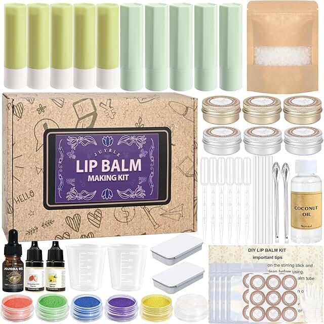 DIY Coconut Lip Balm Kit for Moisturizing Lip Care