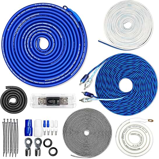 4 Gauge OFC Amp Wiring Install Kit