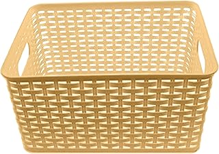 Plastic Rattan Storage Box Basket Organizer