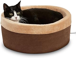 Heated Cat Bed with Removable Heater