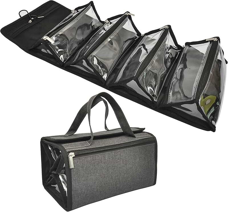Large Eco Polyester Travel Toiletry and Makeup Bag