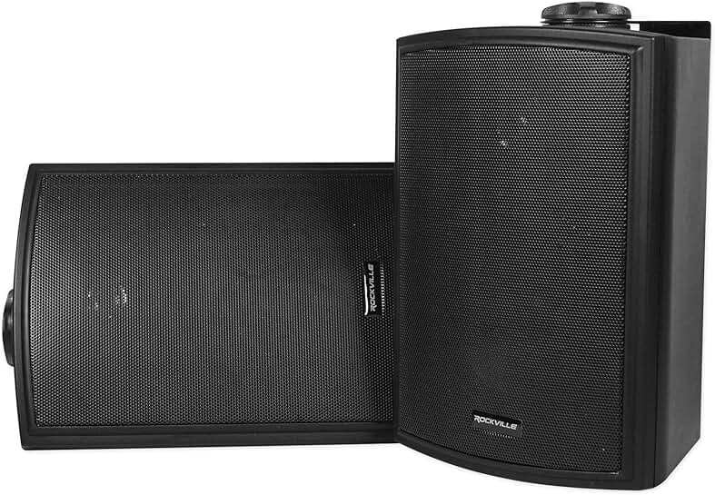 Outdoor/Indoor Wall Mount Speakers, 420W, Weather Resistant