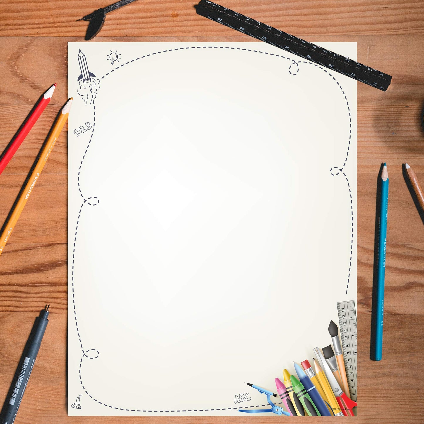 School Supplies Letterhead