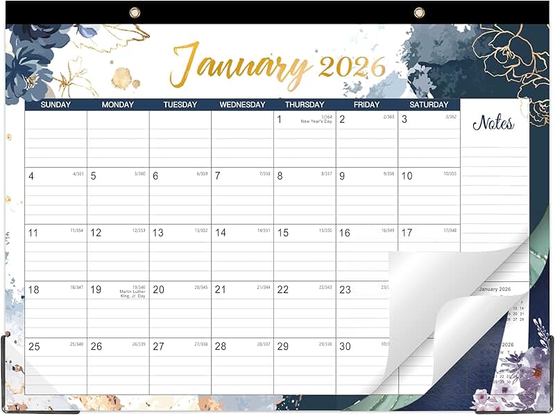 2026 Monthly Desk and Wall Calendar