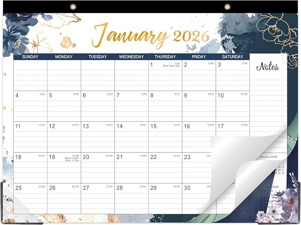 2026 Monthly Desk and Wall Calendar