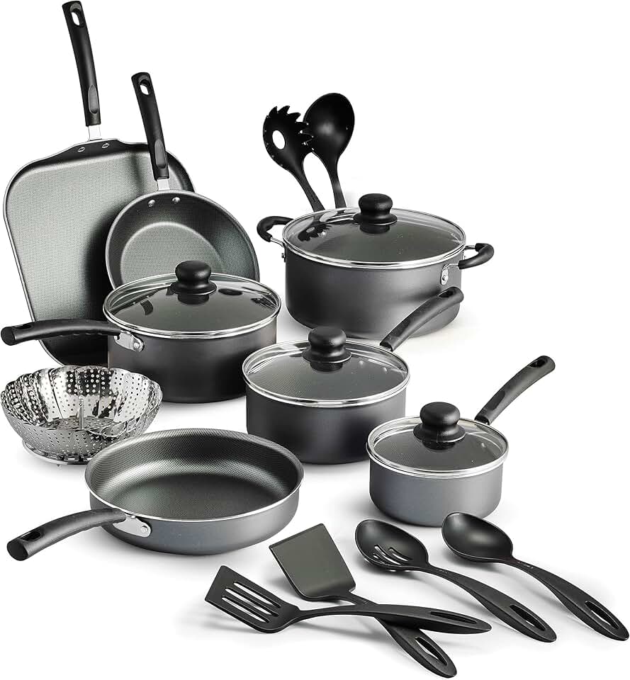 18-Piece Non-Stick Cookware Set with Lids