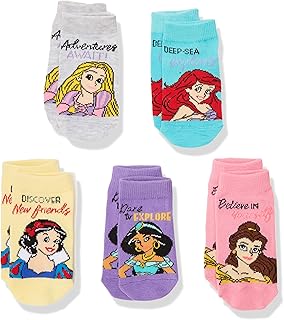 Set of 5 Girls' Princess Short Socks