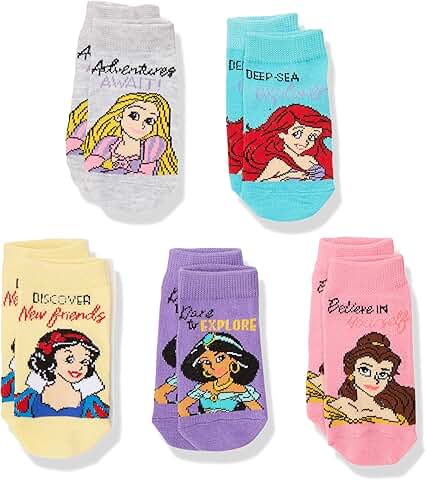 Set of 5 Girls' Princess Short Socks