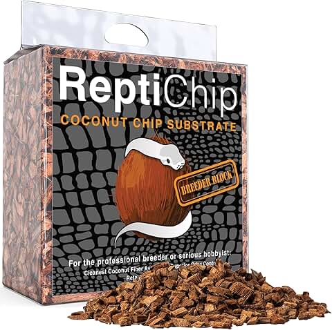 Coconut Chip Reptile Bedding for Snake and Turtle Habitats