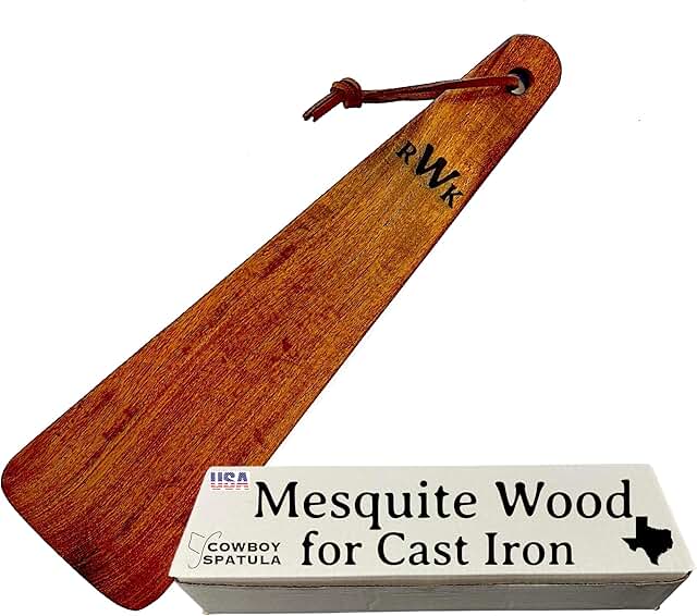 Handcrafted Cast Iron Spatula with Custom Engraving