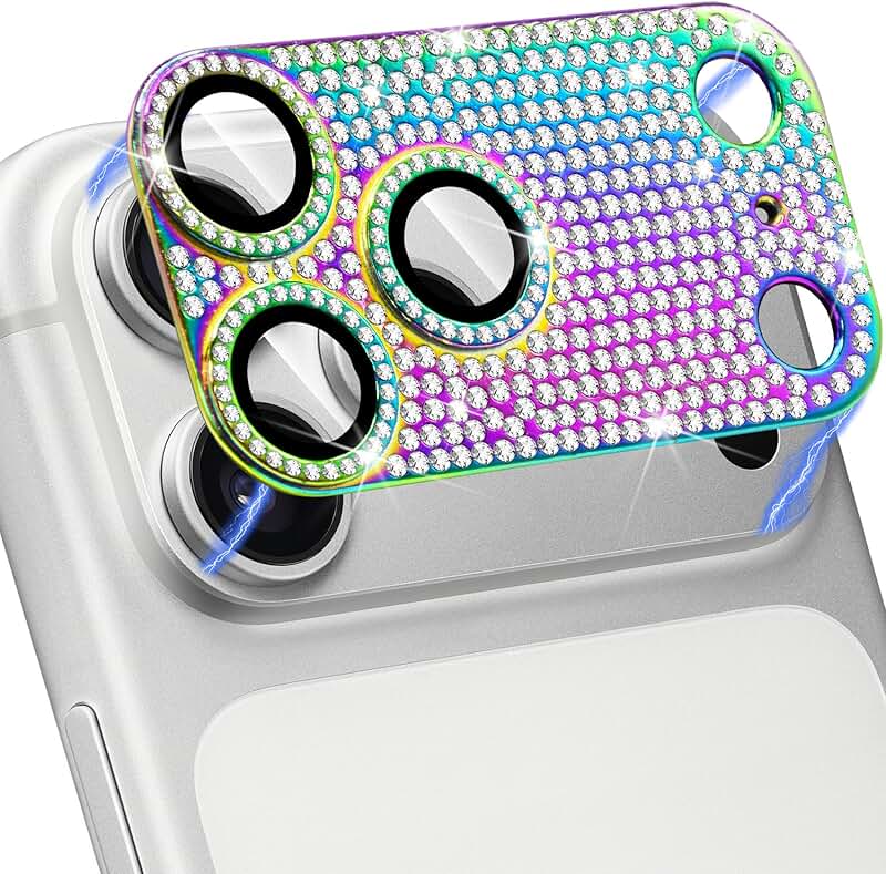 Colorful Rhinestone 3D Diamond Camera Lens Protector