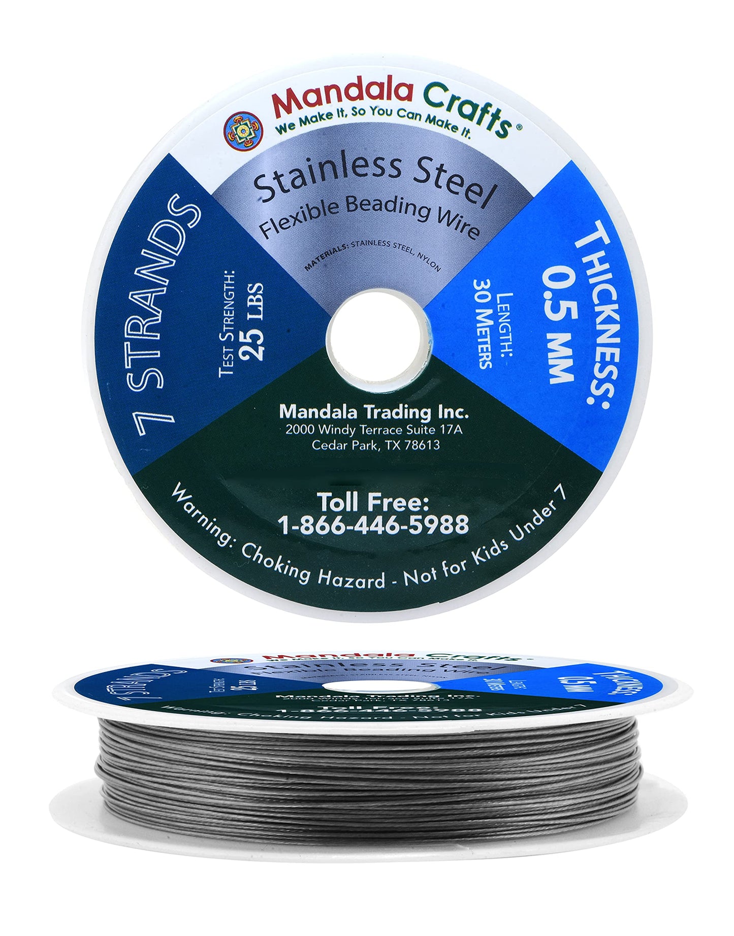 7 Strand Stainless Steel Beading Wire for Jewelry Making