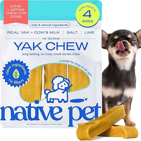 Natural Yak Cheese Dog Chews for Small Breeds