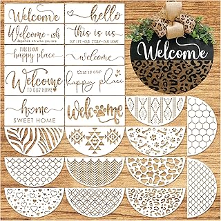 Welcome Stencils for Wood Painting and Crafts