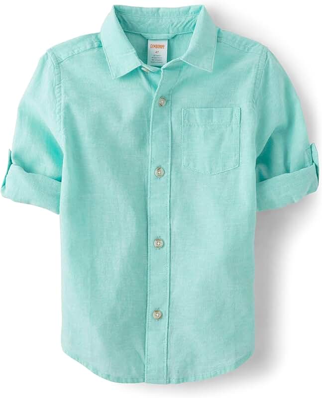 Long Sleeve Linen Shirt for Boys and Toddlers