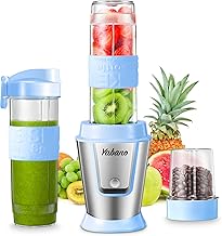 Portable 500W Personal Blender with Travel Bottles