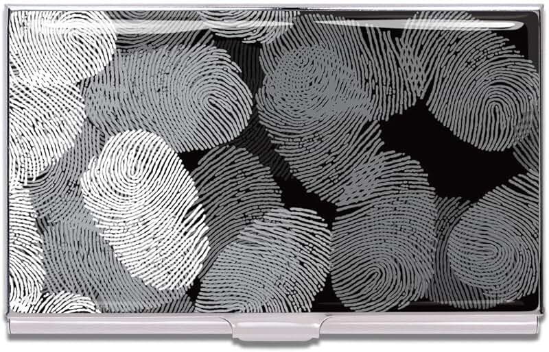 Fingerprints Business Card Case