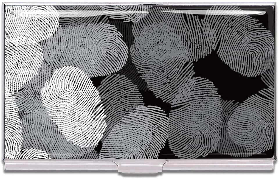 Fingerprints Business Card Case