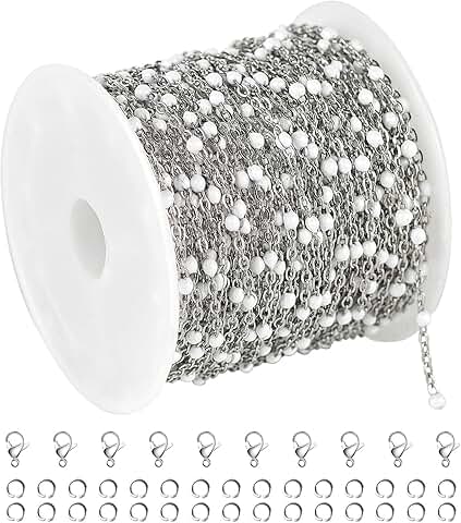 10 Meter Stainless Steel Jewelry Chain for Making Beaded Jewelry