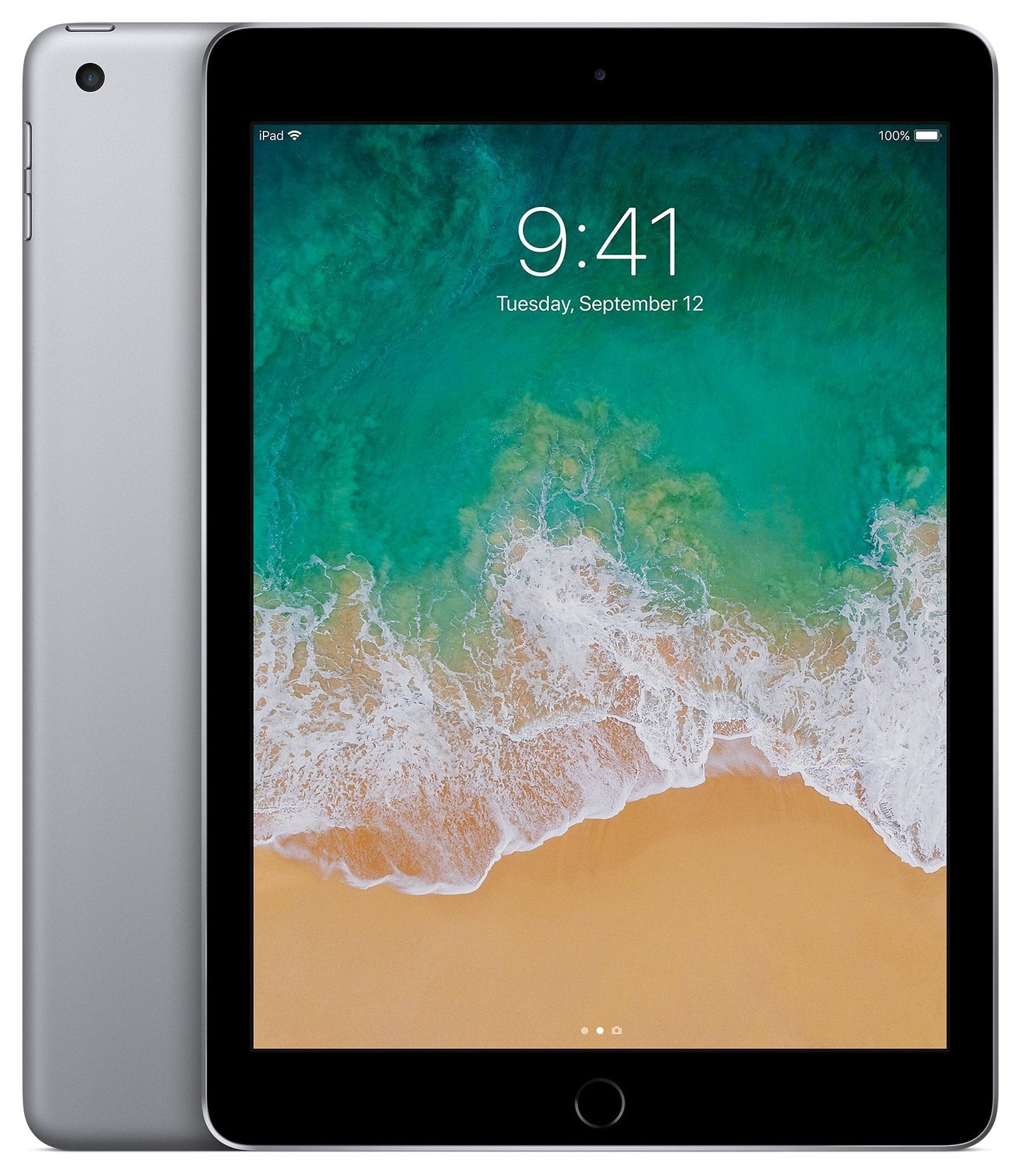 iPad (5thGEneration) Wi-Fi, 128GB - Space Gray (Renewed)