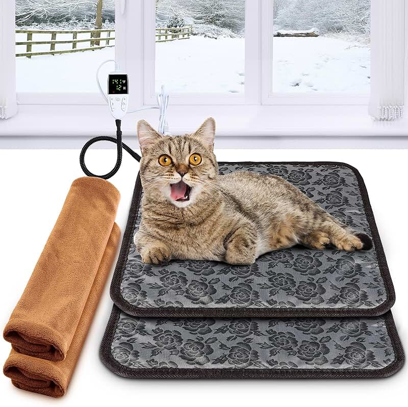Pet Heating Pad for Cats and Dogs, Waterproof, Washable