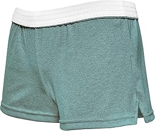 Junior's Moss Heather Cheer Shorts, X-Small