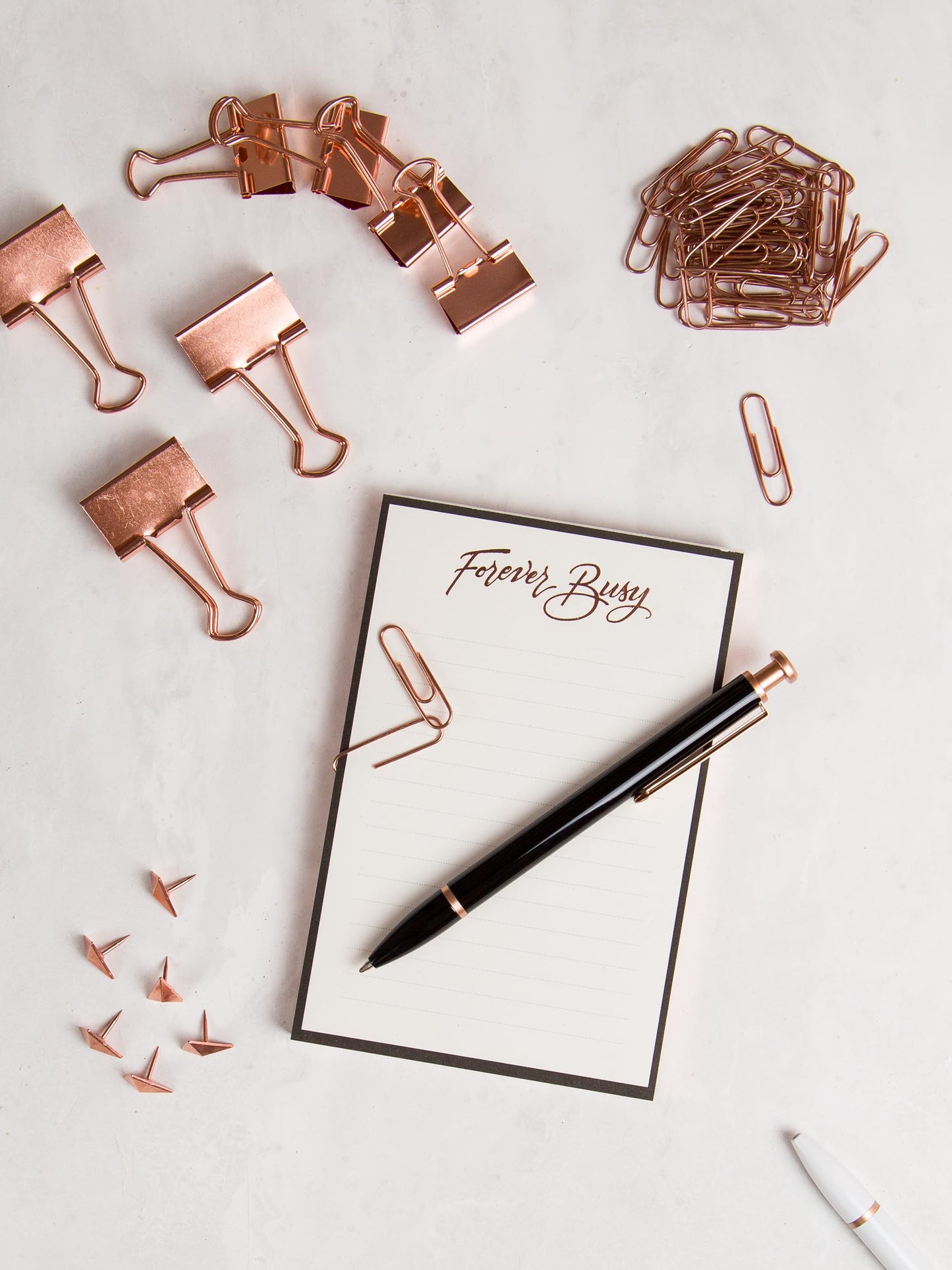 Acrylic Desktop Stationery Set with 57 Pieces