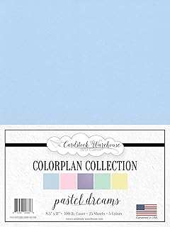Pastel Dreams 8.5x11" Matte Cardstock, 25 Sheets