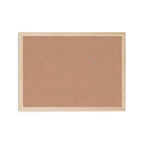 18x24 Inch Cork Bulletin Board with Light Birch Frame