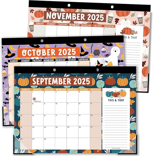 2025-2026 Teacher Desk Calendar for Home and Office